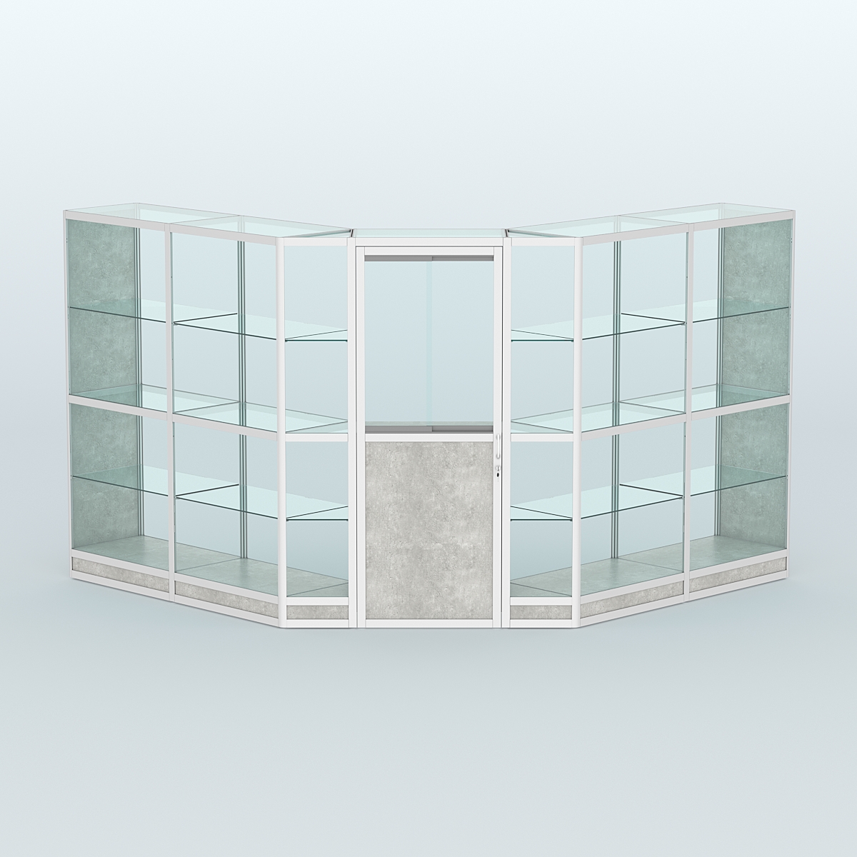 Павильон из профиля угловой №7г (9 кв.м) Метрополитан Грей