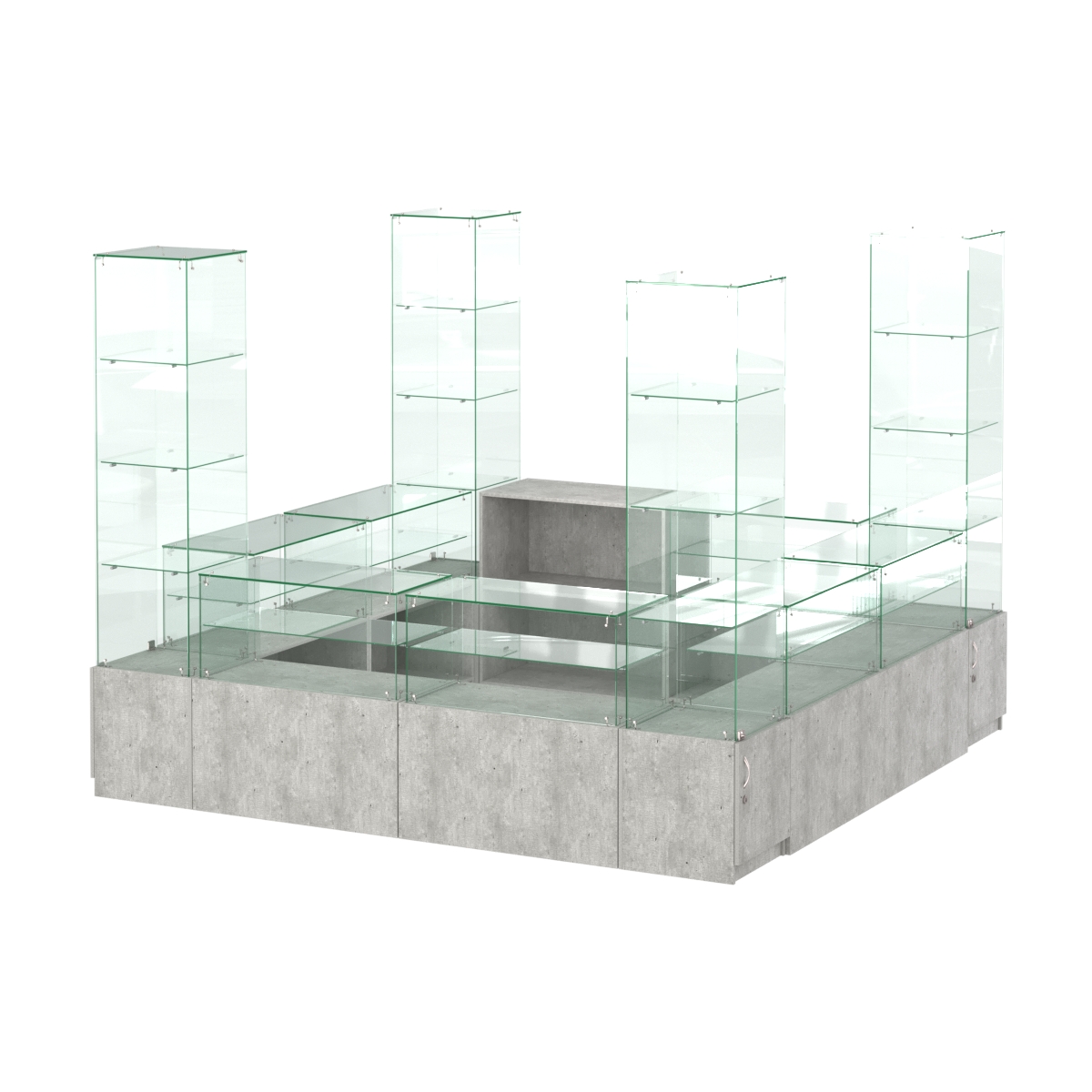 Павильон ИСТРА островной №1б (7, 29 кв.м) Метрополитан Грей