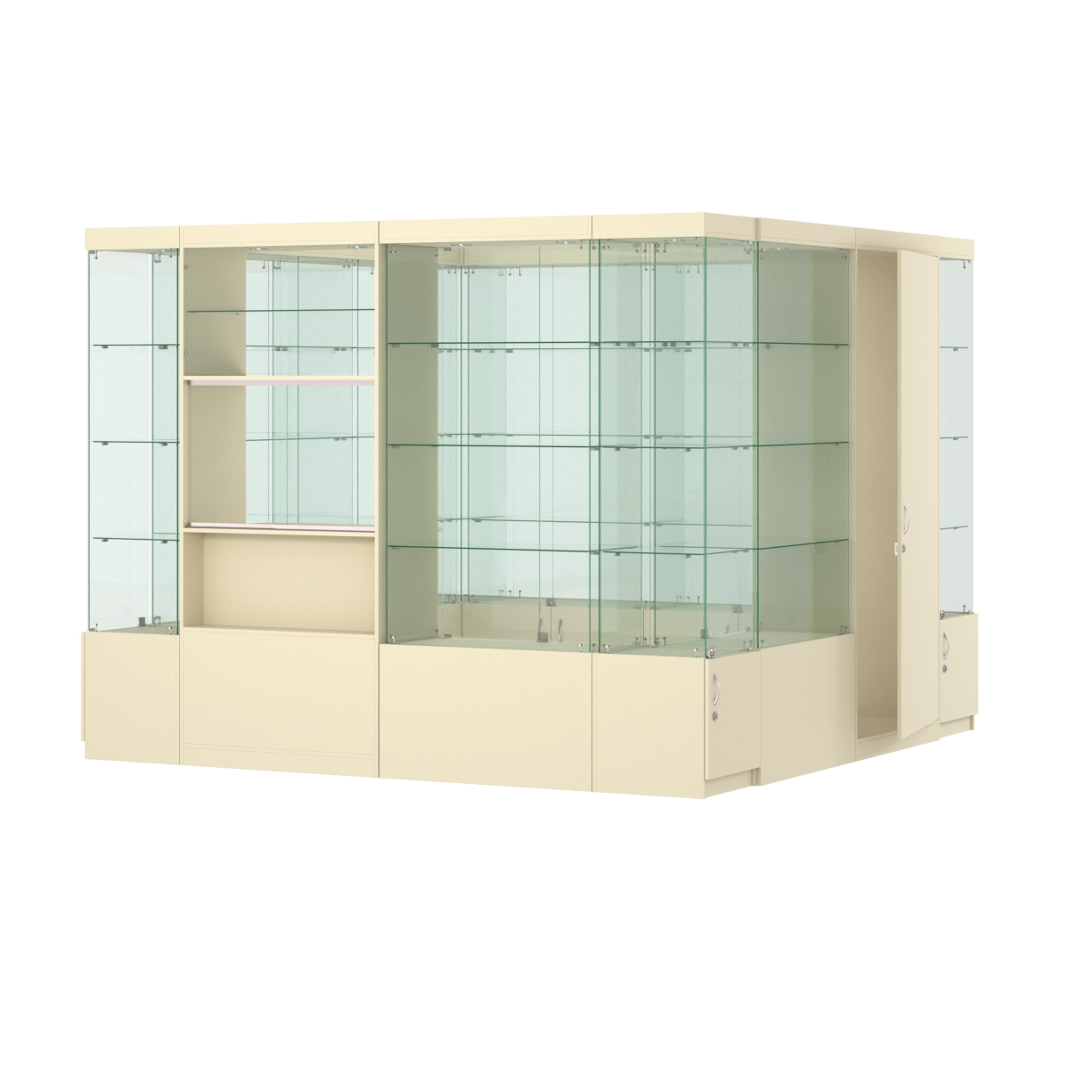 Павильон ИСТРА островной №4а (7, 29 кв.м) Крем Вайс