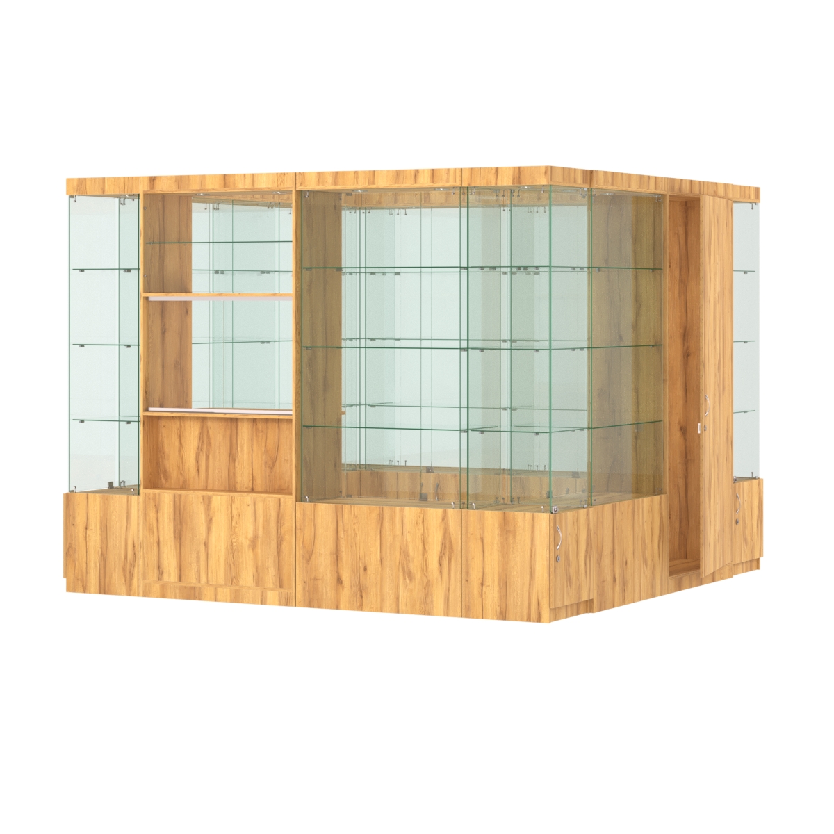 Павильон ИСТРА островной №4а (7, 29 кв.м) Дуб Золотистый