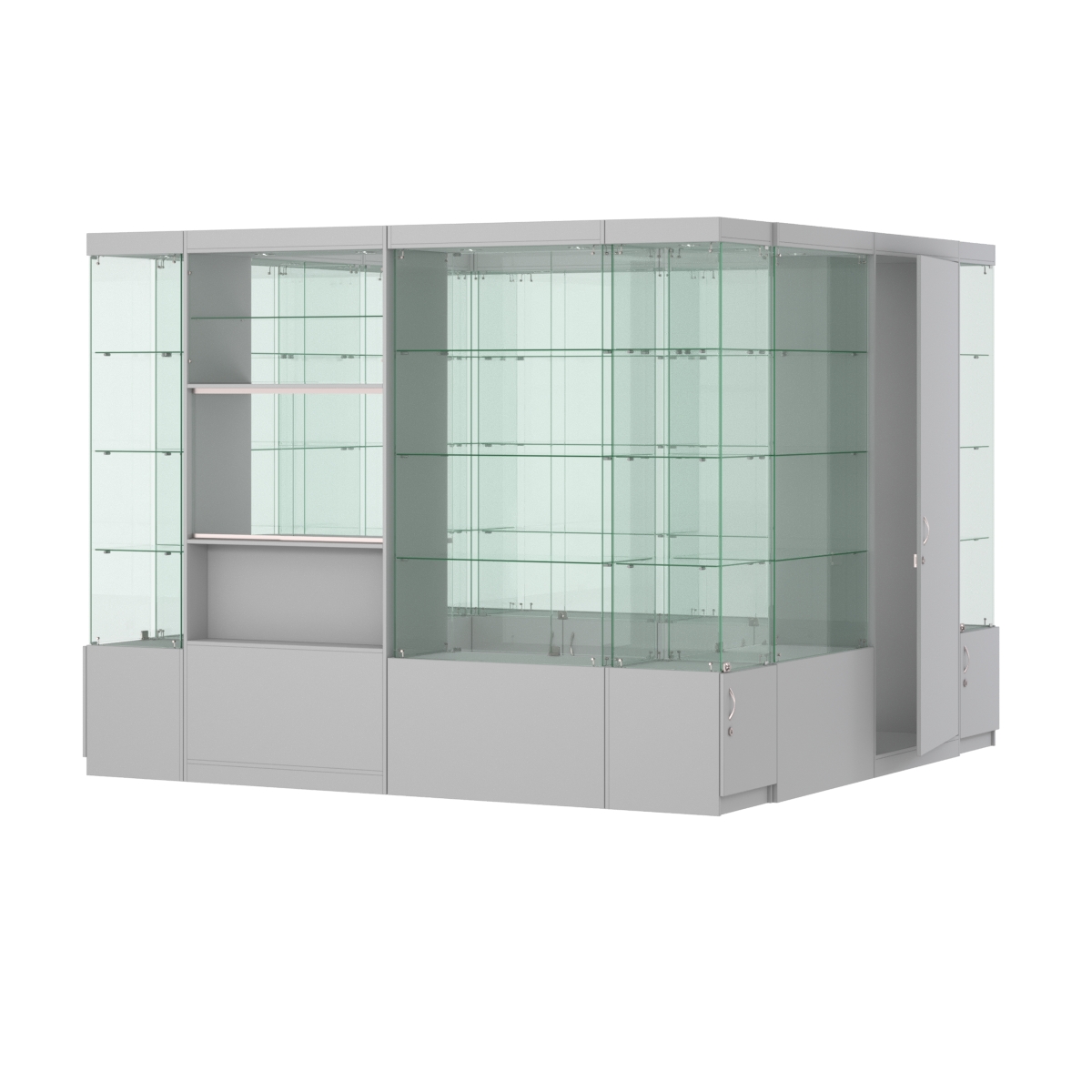 Павильон ИСТРА островной №4а (7, 29 кв.м) Серый