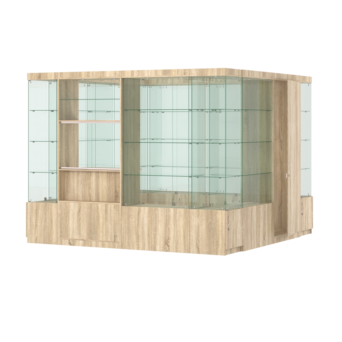 Павильон ИСТРА островной №4а (7, 29 кв.м) Дуб сонома