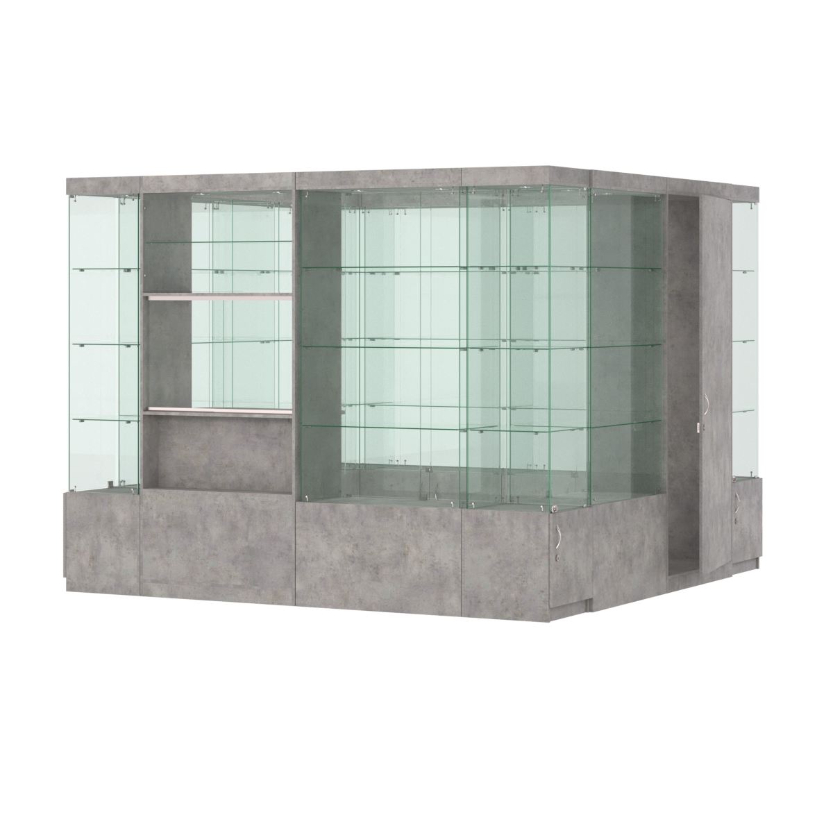 Павильон ИСТРА островной №4а (7, 29 кв.м) Бетон Чикаго светло-серый F186 ST9