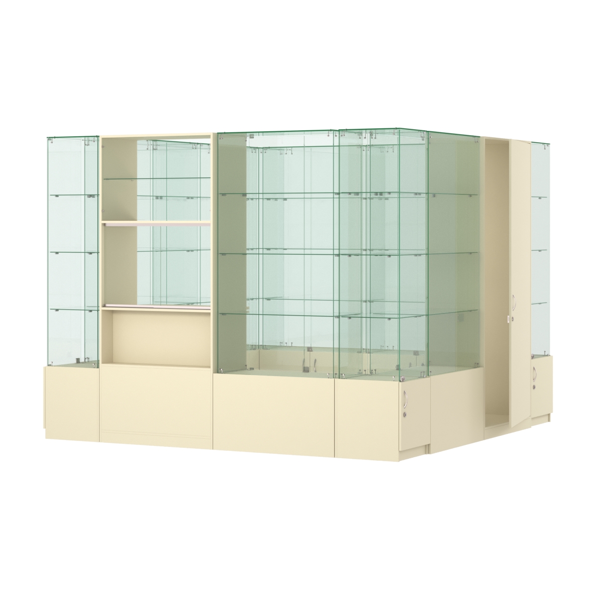 Павильон ИСТРА островной №4б (7, 29 кв.м) Крем Вайс