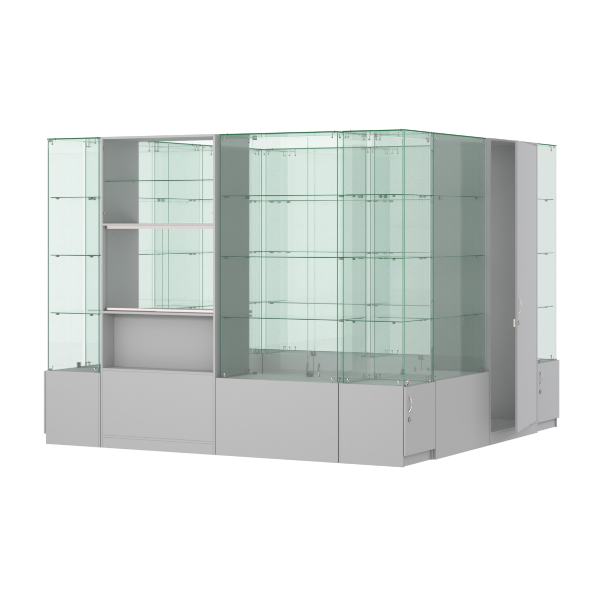 Павильон ИСТРА островной №4б (7, 29 кв.м) Серый