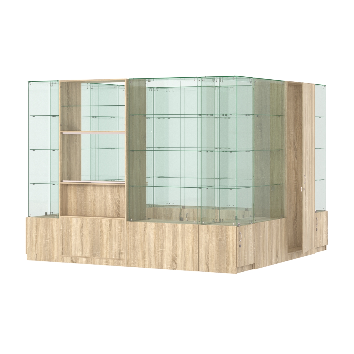 Павильон ИСТРА островной №4б (7, 29 кв.м) Дуб сонома