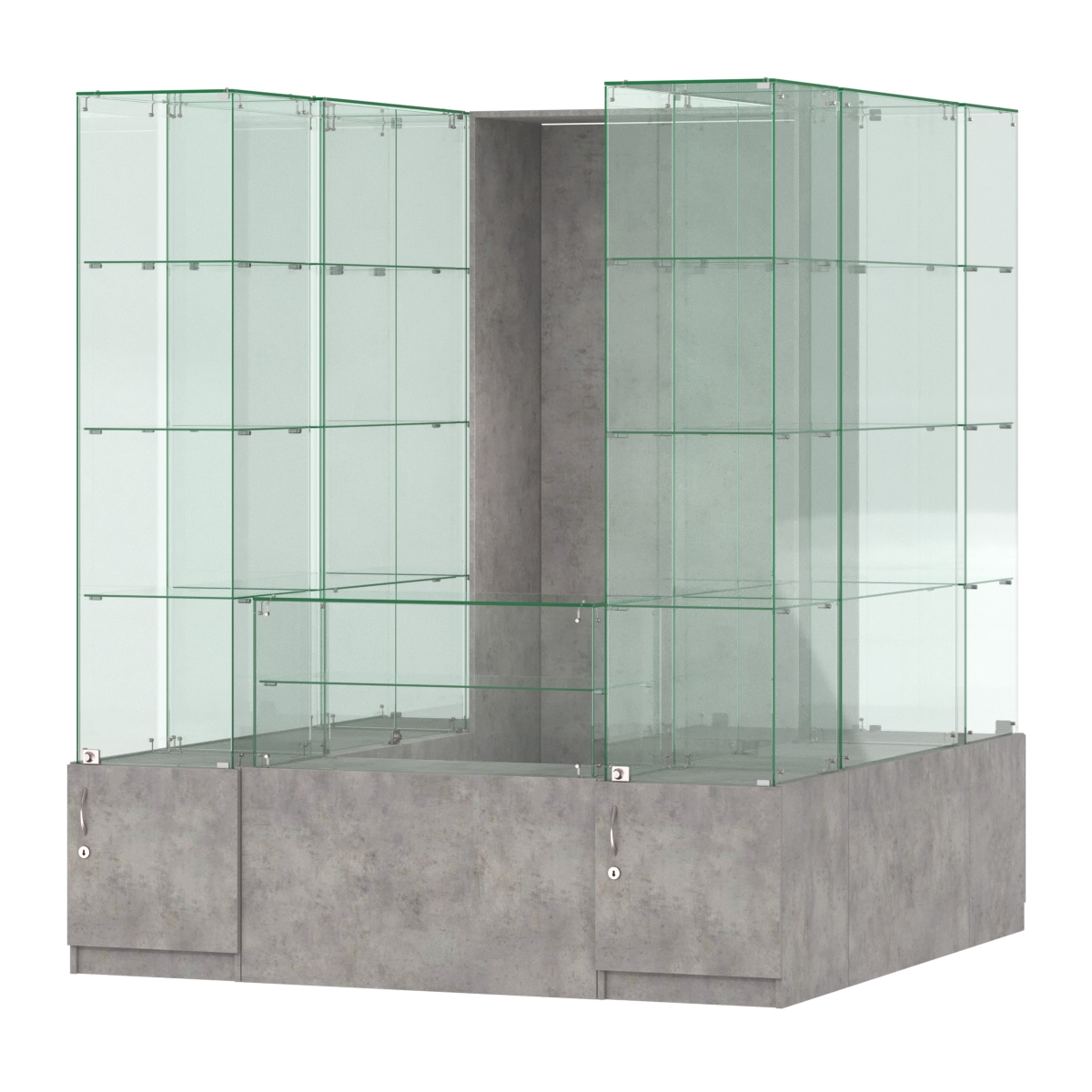 Павильон ИСТРА островной №9б (3, 24 кв.м) Бетон Чикаго светло-серый F186 ST9