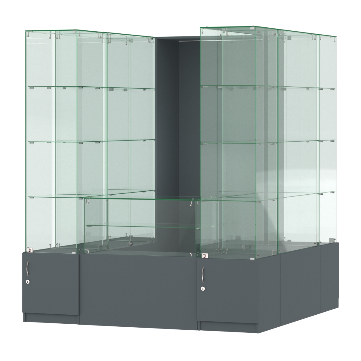 Павильон ИСТРА островной №9б (3, 24 кв.м) Темно-Серый