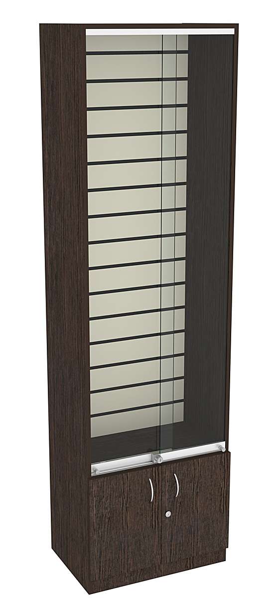 Витрина СЭСП из ДСП с экономпанелью №2-400 (закрытая) Черный