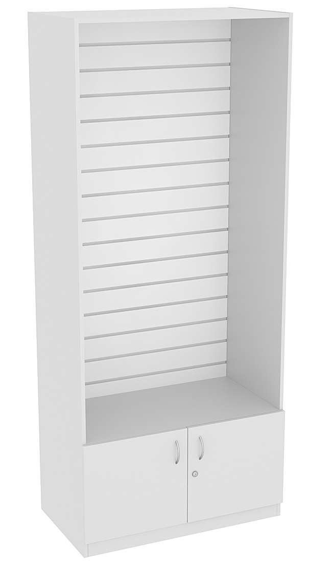 Торговая витрина СЭСП с эконом-панелью №1-500 (открытая) Серый