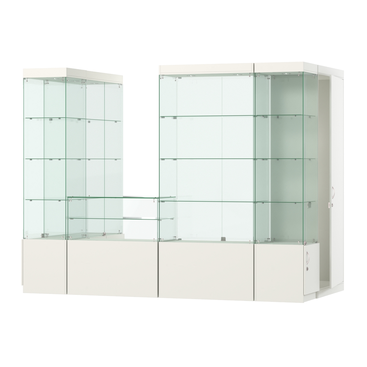 Павильон ИСТРА пристенный №4а (3, 64 кв.м) Белый