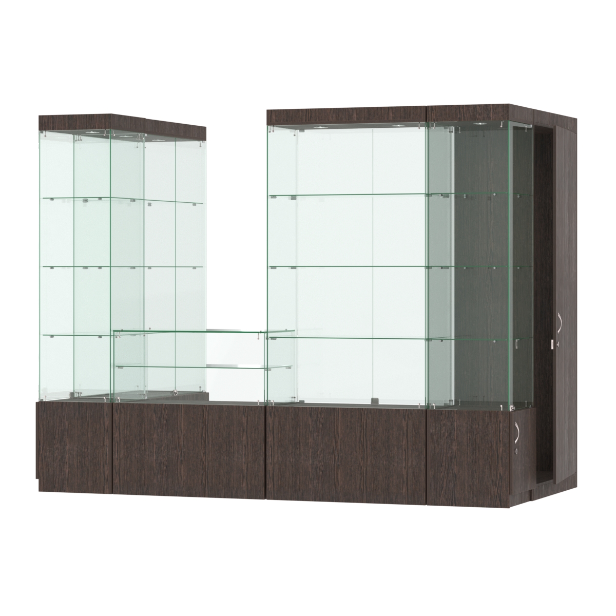 Павильон ИСТРА пристенный №4а (3, 64 кв.м) Дуб Венге