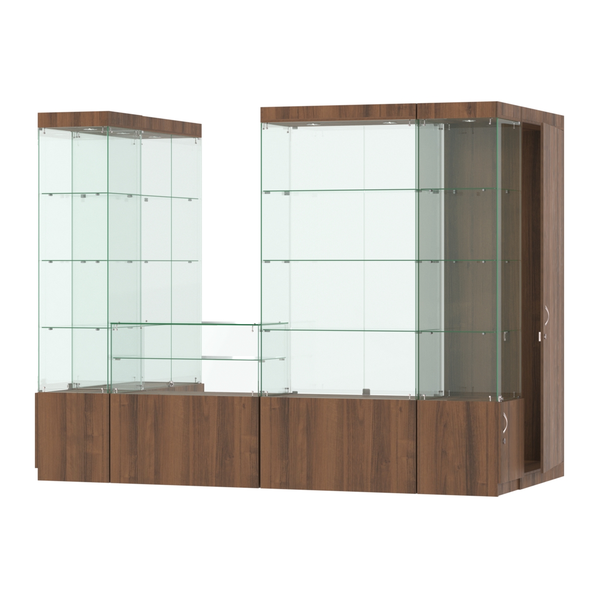 Павильон ИСТРА пристенный №4а (3, 64 кв.м) Орех