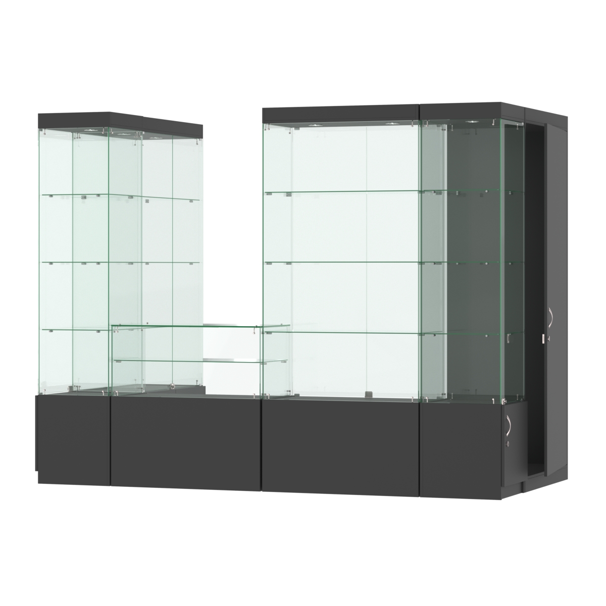 Павильон ИСТРА пристенный №4а (3, 64 кв.м) Черный