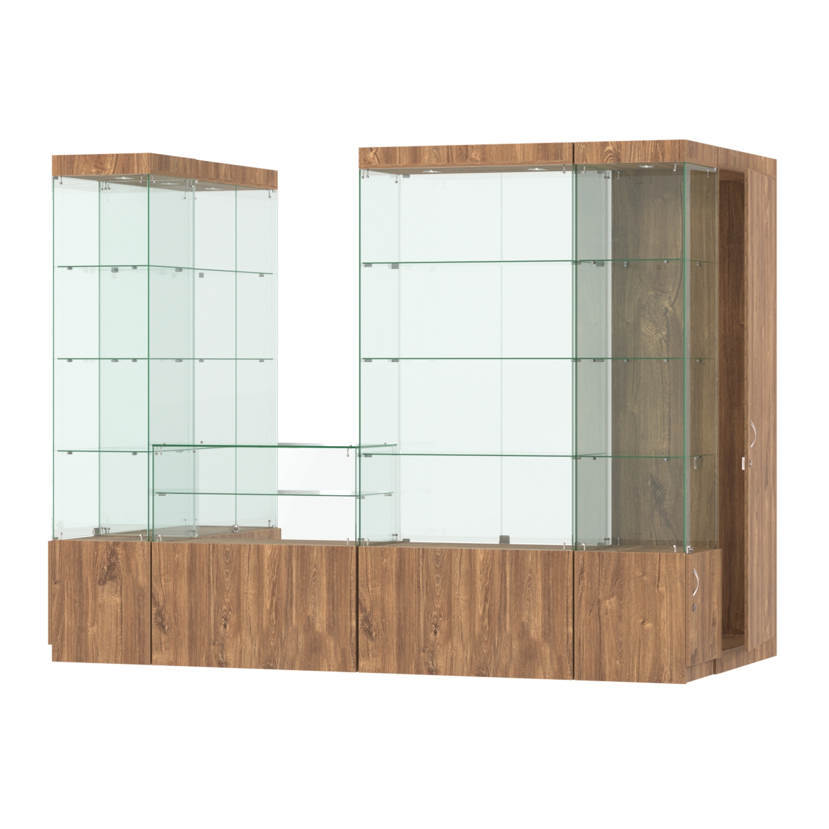 Павильон ИСТРА пристенный №4а (3, 64 кв.м) Дуб Канзас коричневый