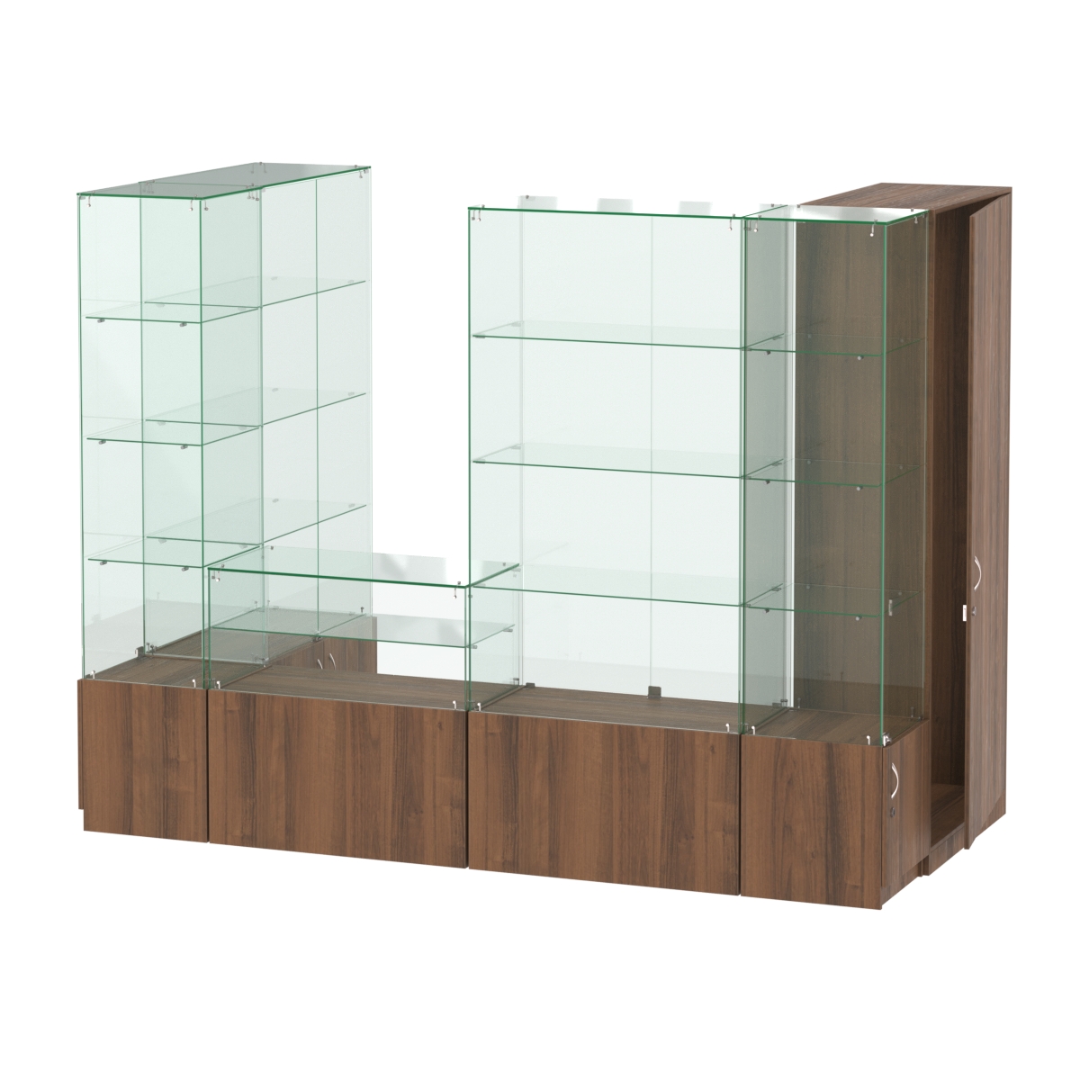 Павильон ИСТРА пристенный №4б (3, 64 кв.м) Орех