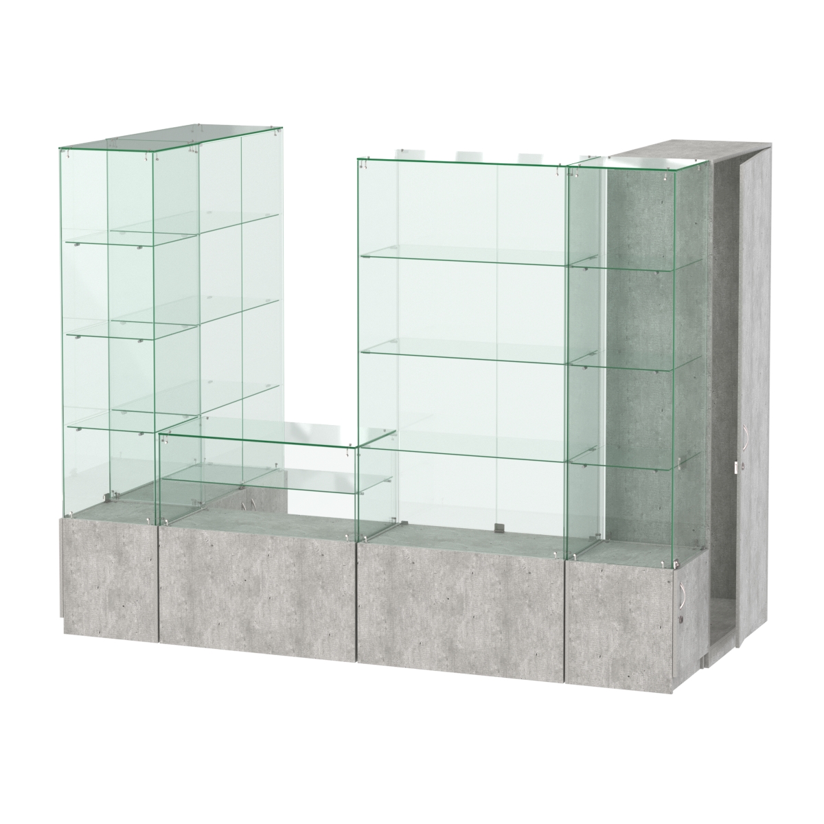 Павильон ИСТРА пристенный №4б (3, 64 кв.м) Метрополитан Грей