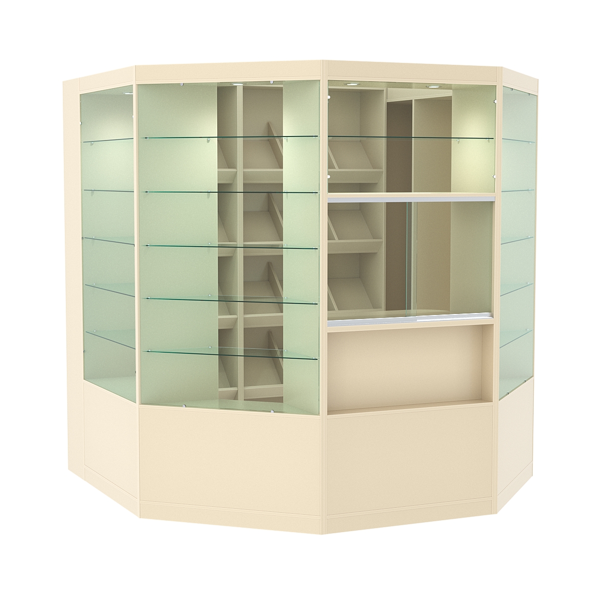 Павильон №1 из ДСП (4, 18 кв. м) Крем Вайс