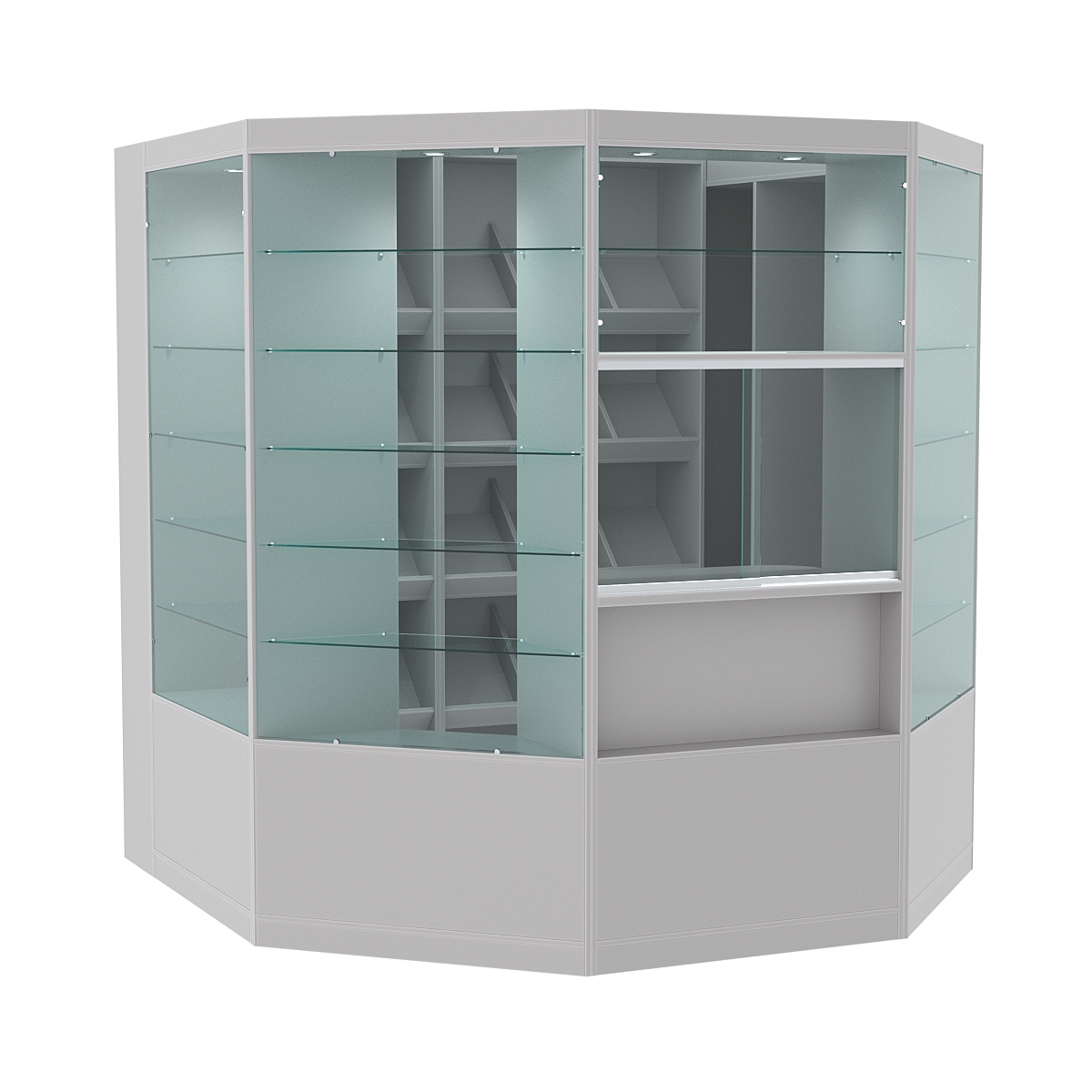 Павильон №1 из ДСП (4, 18 кв. м) Серый