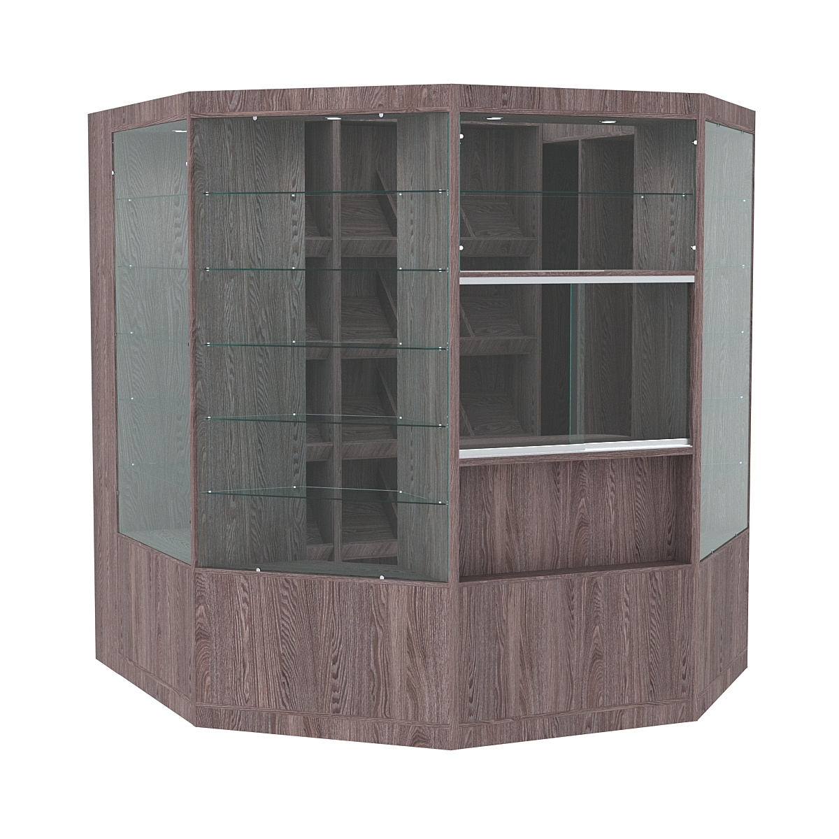 Павильон №1 из ДСП (4, 18 кв. м) Ясень Анкор темный