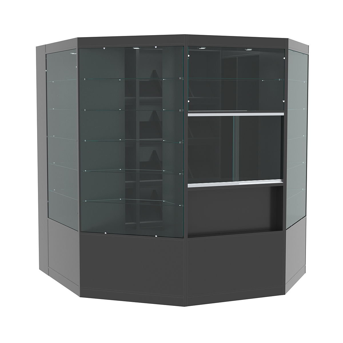 Павильон №1 из ДСП (4, 18 кв. м) Антрацит