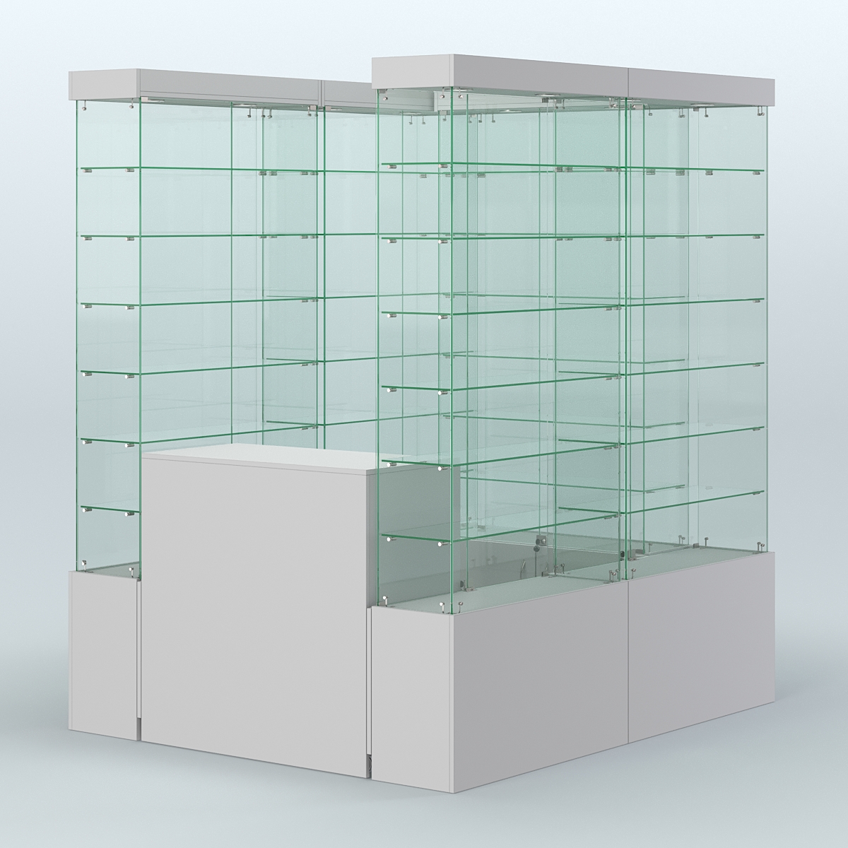 Павильон ИСТРА (глубина витрин-300мм) №1а (2, 70 кв.м) Серый