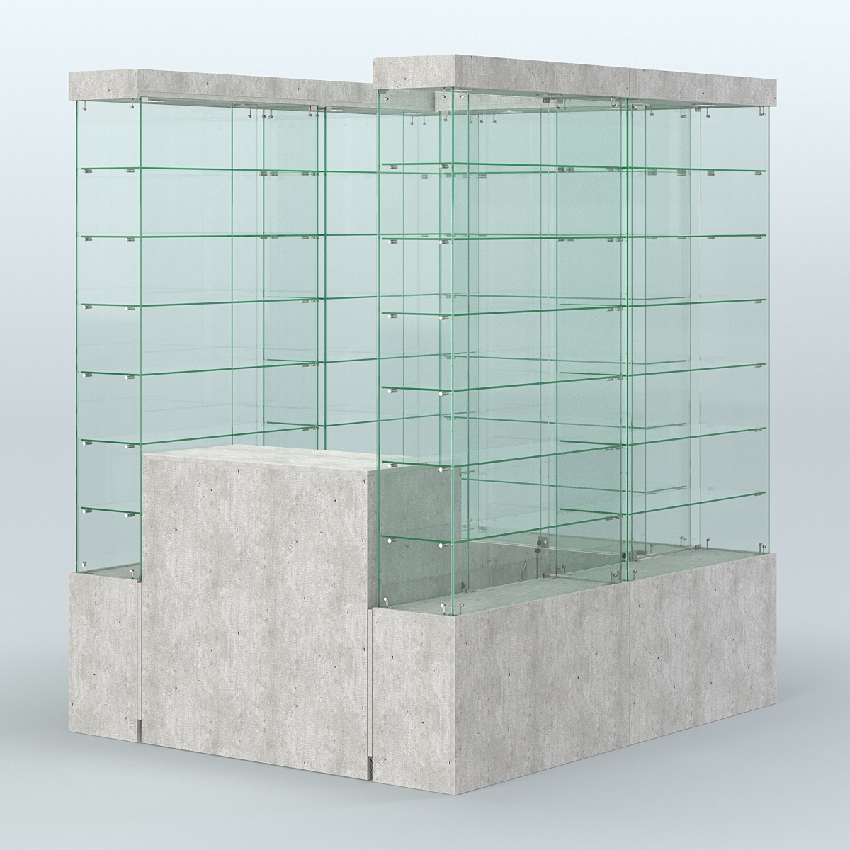 Павильон ИСТРА (глубина витрин-300мм) №1а (2, 70 кв.м) Метрополитан Грей