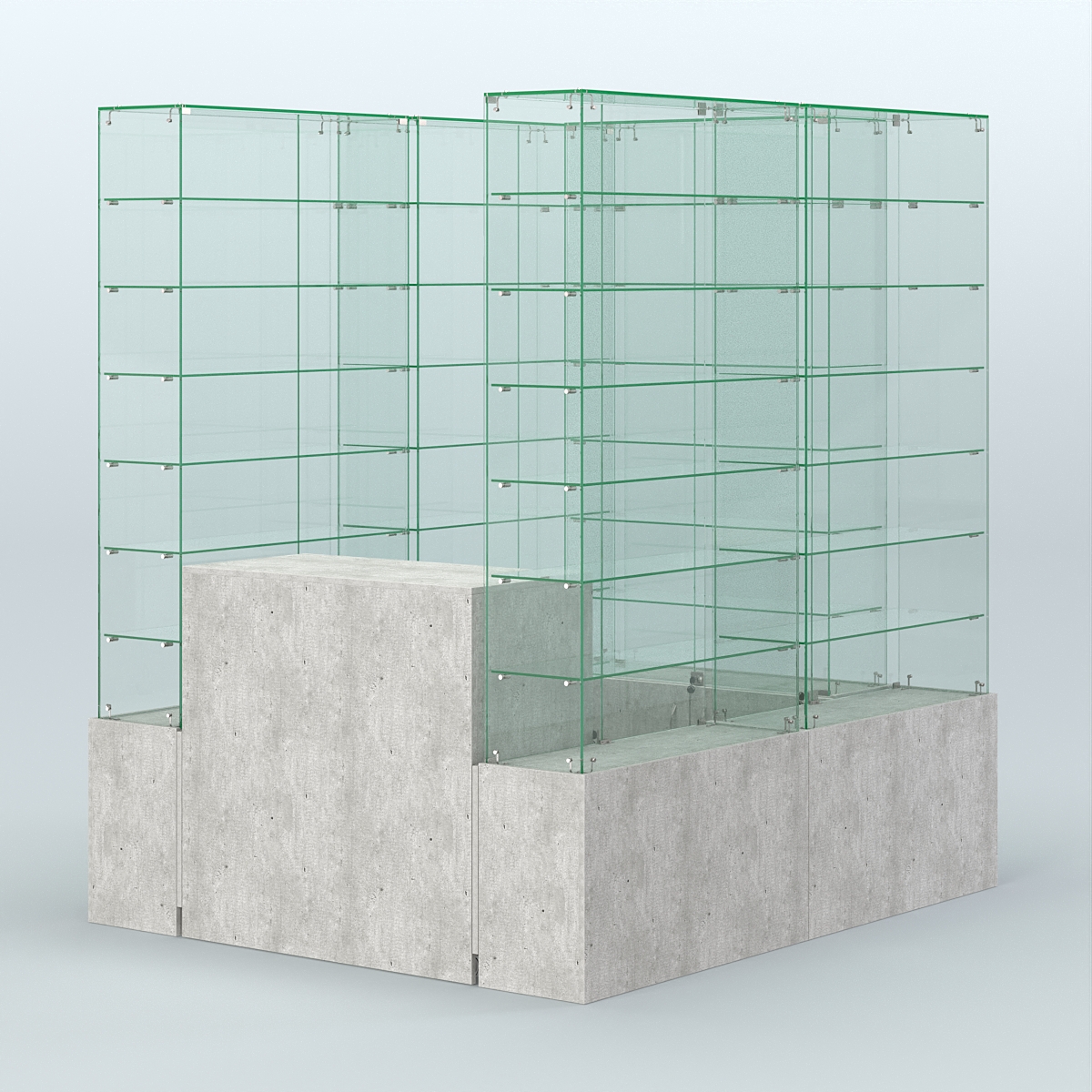 Павильон ИСТРА (глубина витрин-300мм) №1в (2, 70 кв.м) Метрополитан Грей