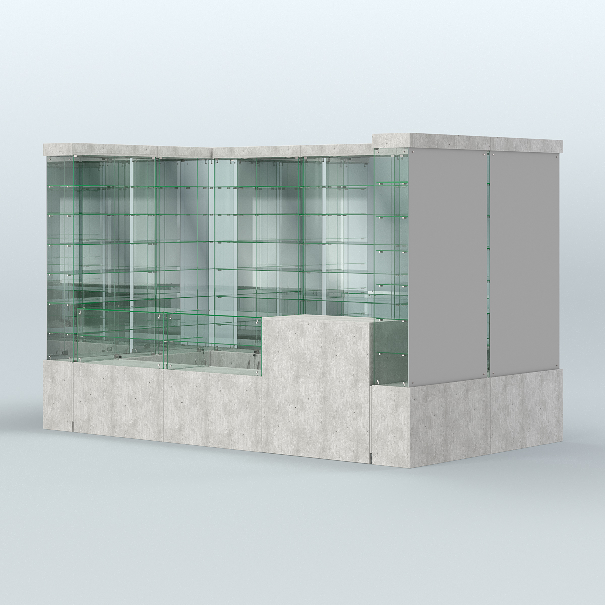 Павильон ИСТРА (глубина витрин-300мм) №3б (5, 94 кв.м) Метрополитан Грей