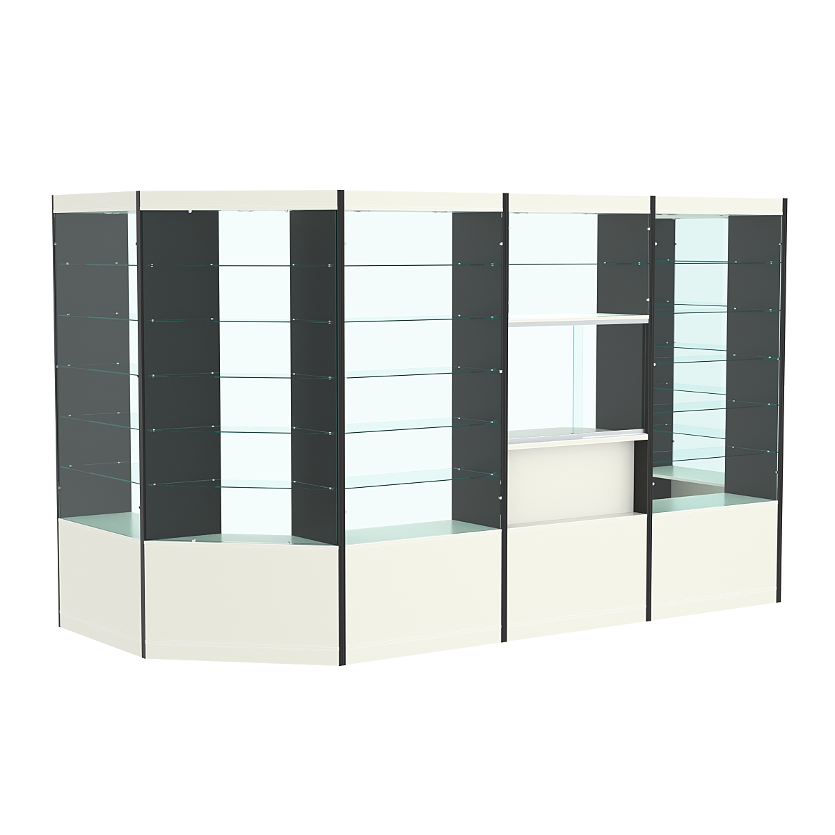 Павильон №2 из ДСП (6, 20 кв. м) Белый и Черный