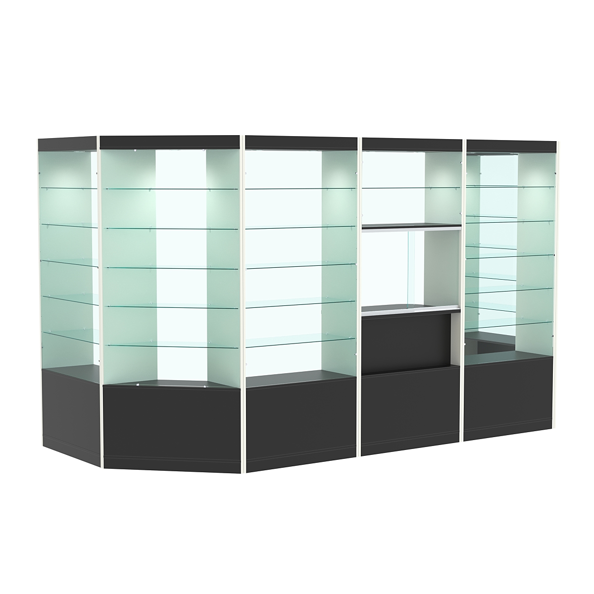 Павильон №2 из ДСП (6, 20 кв. м) Черный и Белый