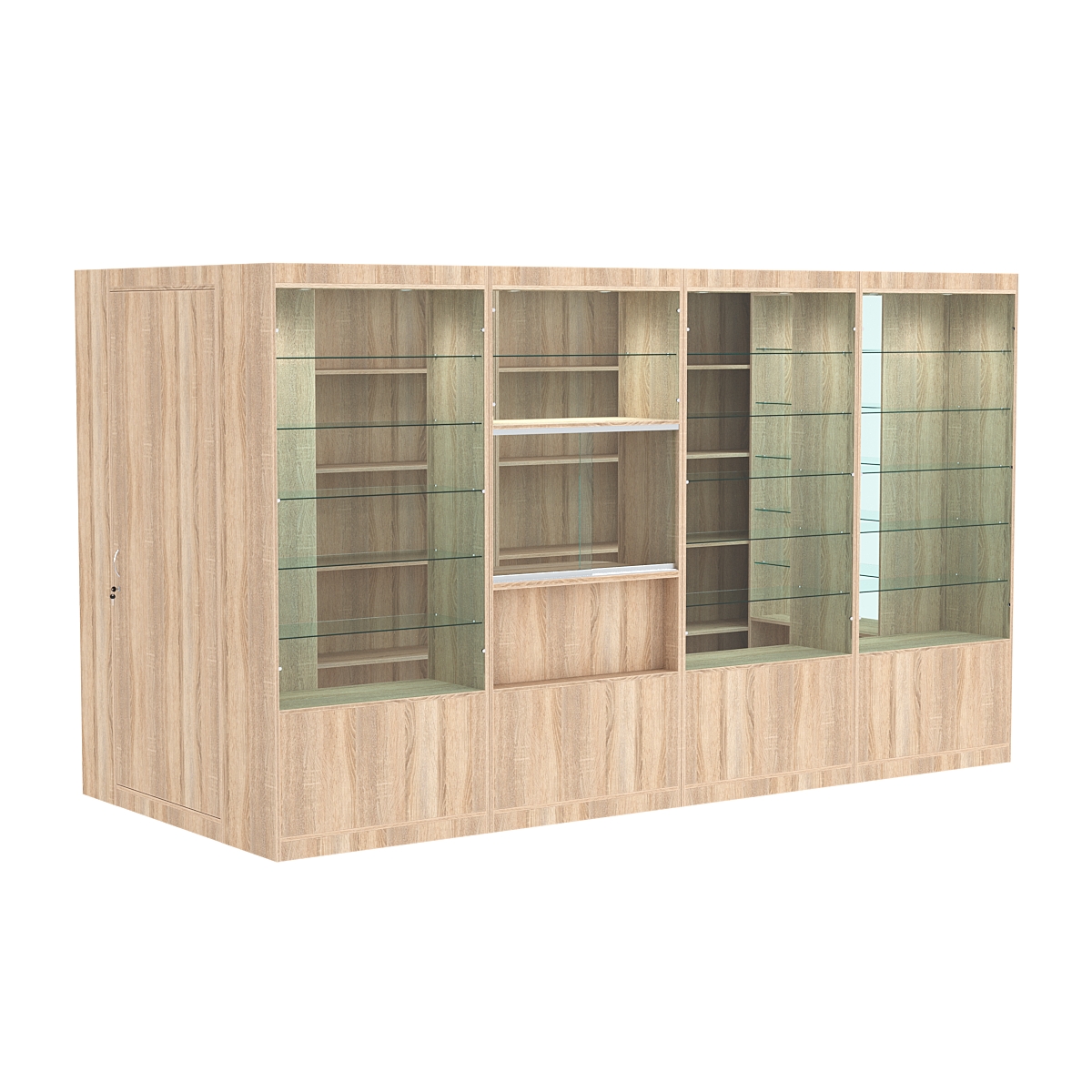 Павильон №3 из ДСП (5, 76 кв. м) Дуб Сонома