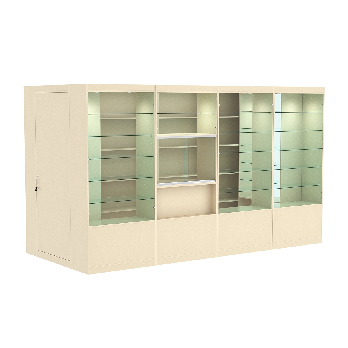 Павильон №3 из ДСП (5, 76 кв. м) Крем Вайс