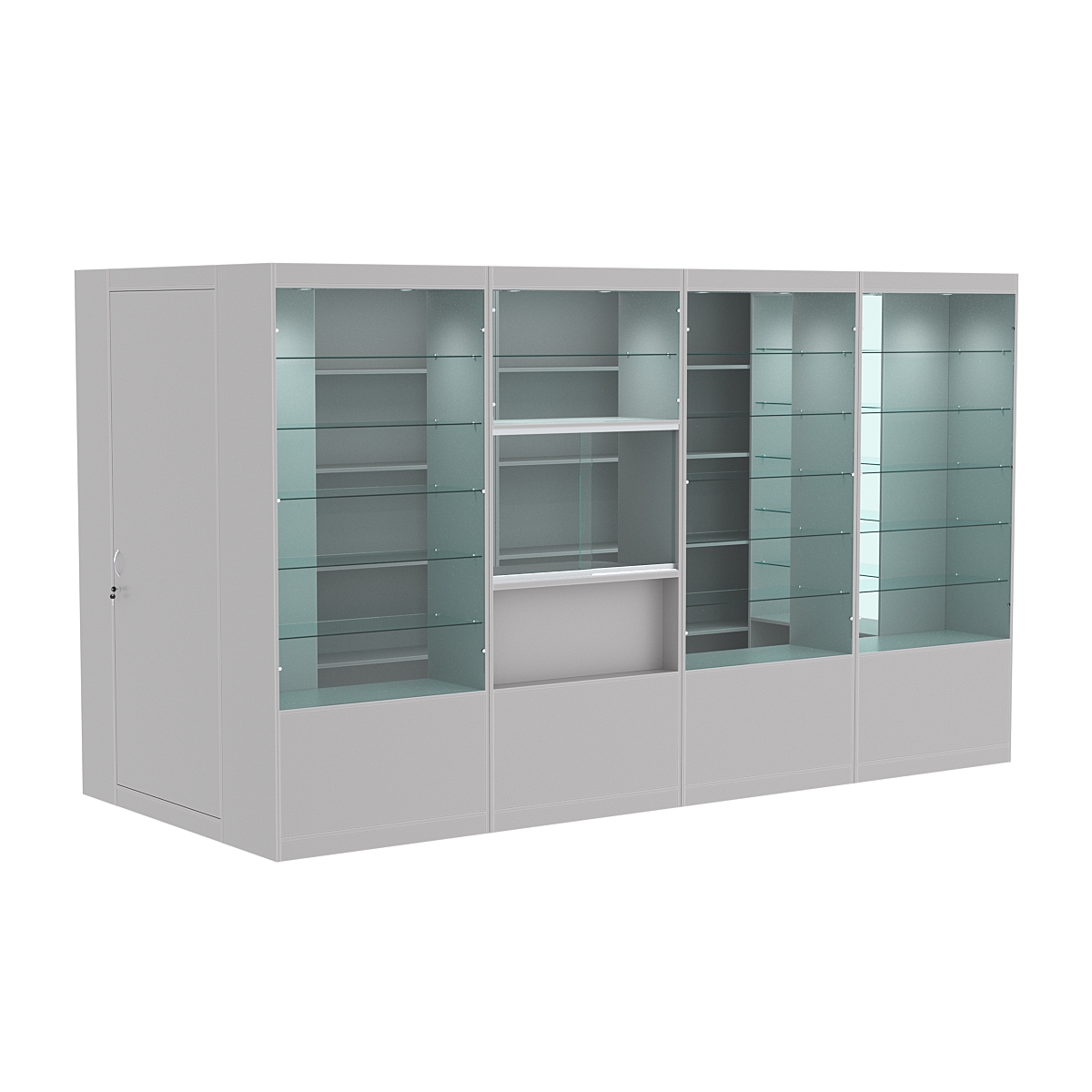 Павильон №3 из ДСП (5, 76 кв. м) Серый