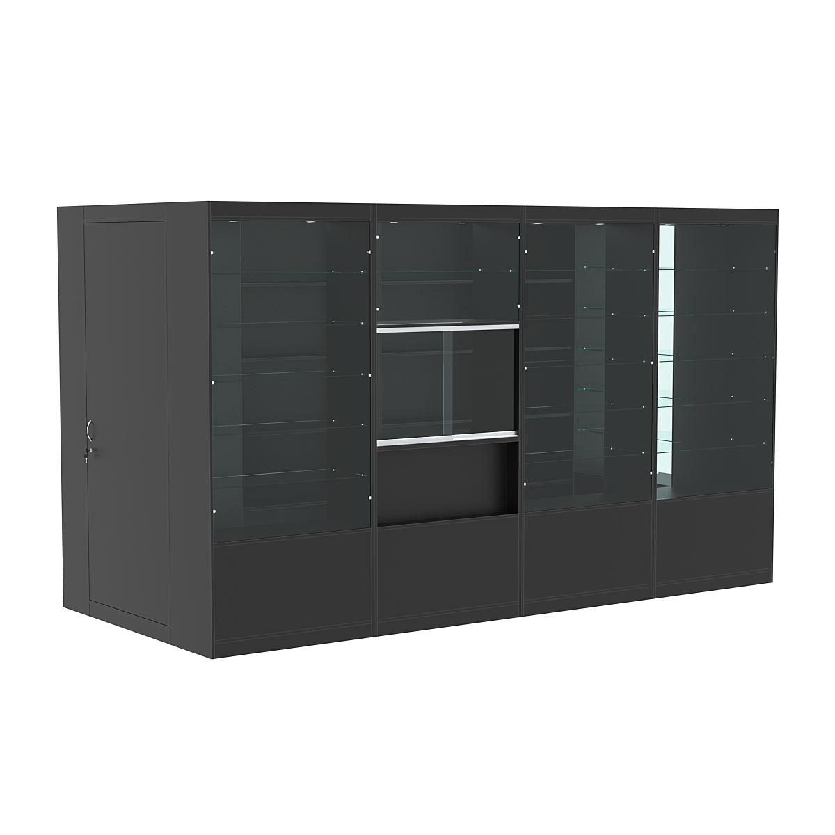 Павильон №3 из ДСП (5, 76 кв. м) Черный