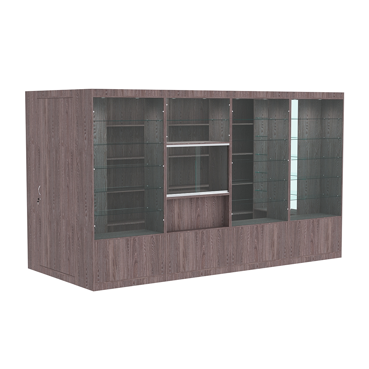 Павильон №3 из ДСП (5, 76 кв. м) Ясень Анкор темный