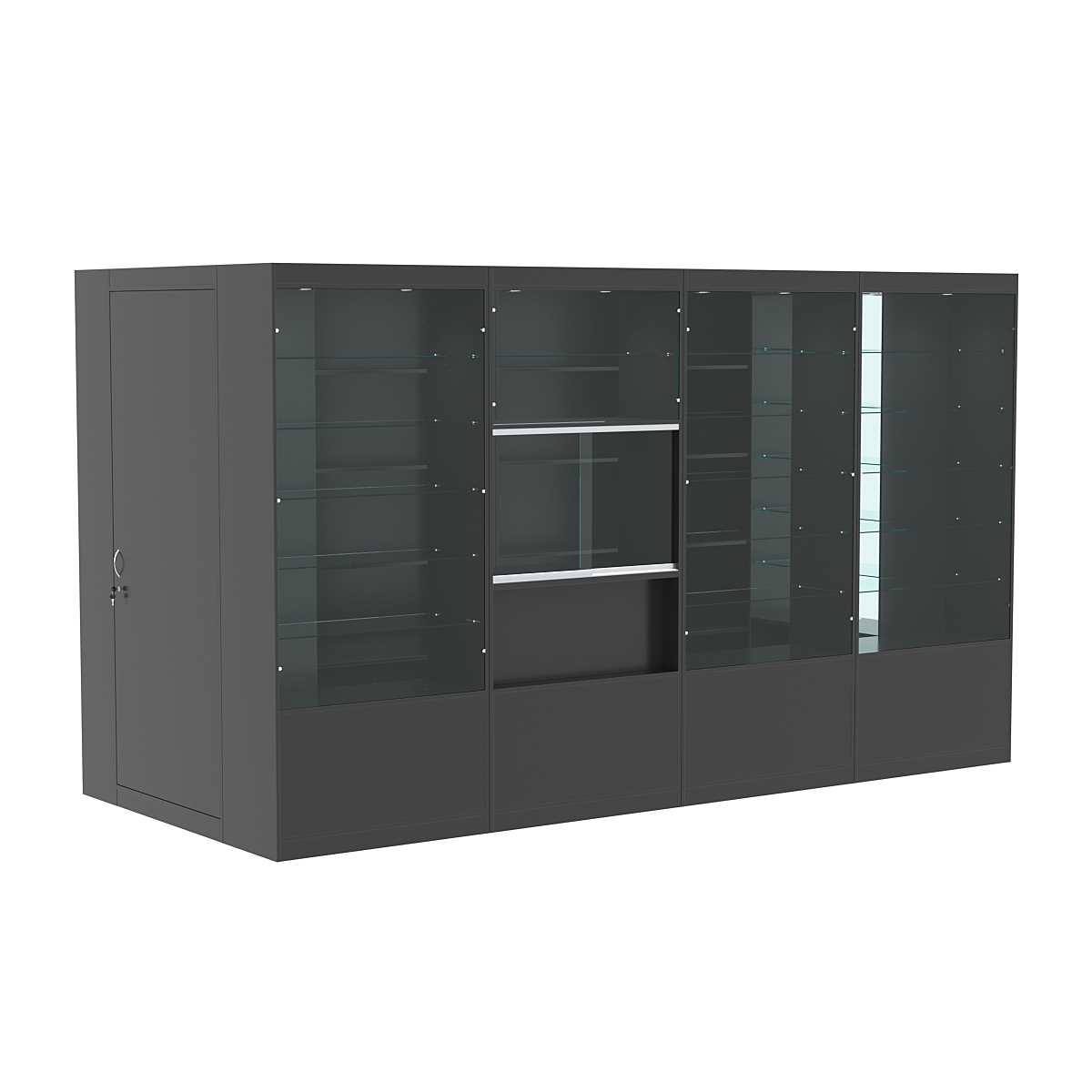 Павильон №3 из ДСП (5, 76 кв. м) Антрацит