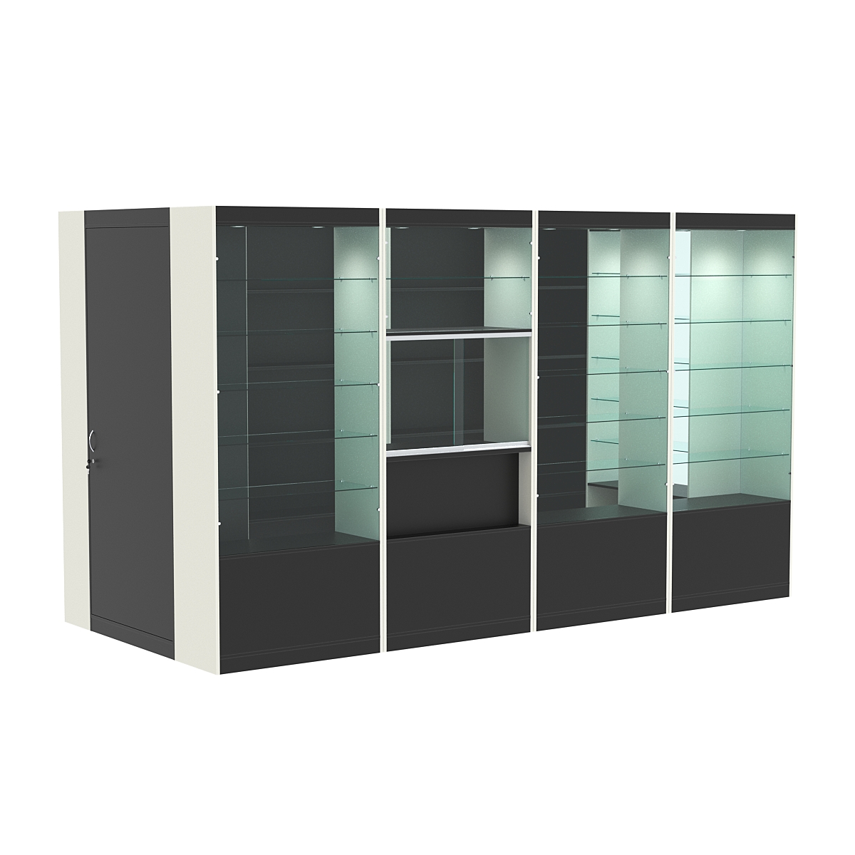 Павильон №3 из ДСП (5, 76 кв. м) Черный и Белый