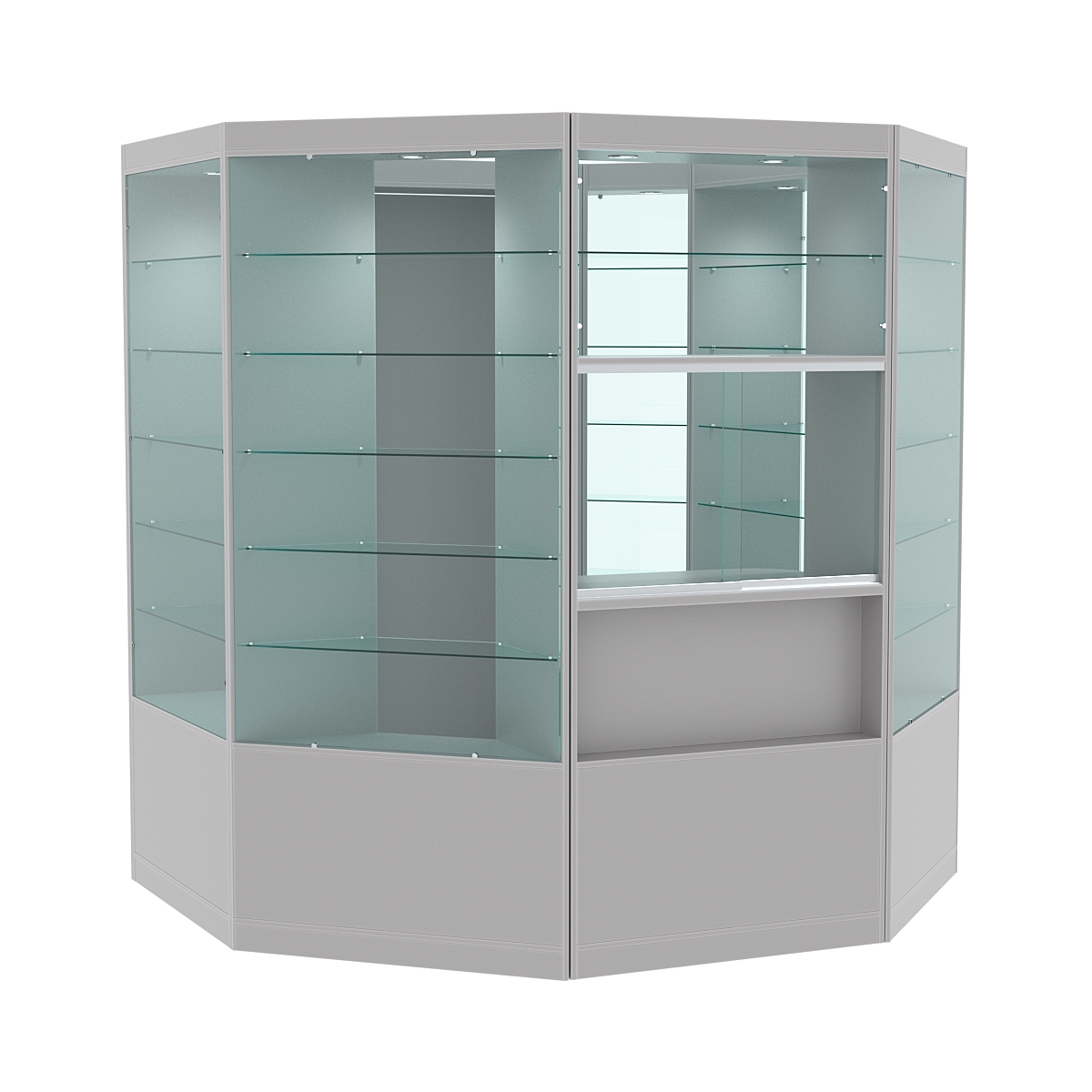 Павильон №4 из ДСП (4, 84 кв. м) Серый