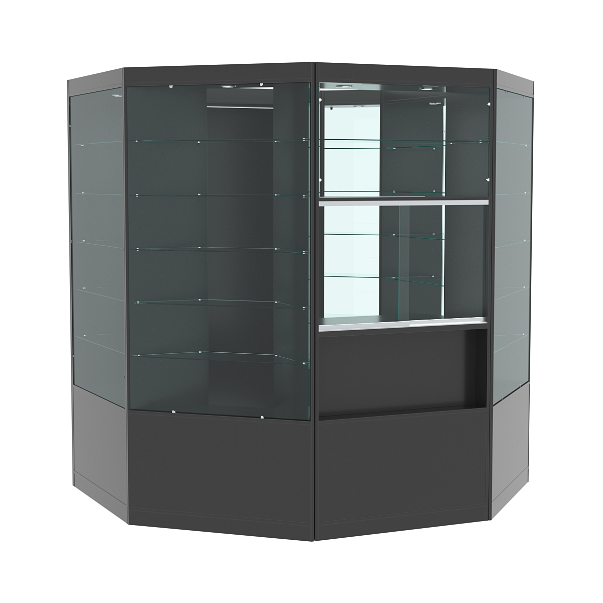 Павильон №4 из ДСП (4, 84 кв. м) Антрацит