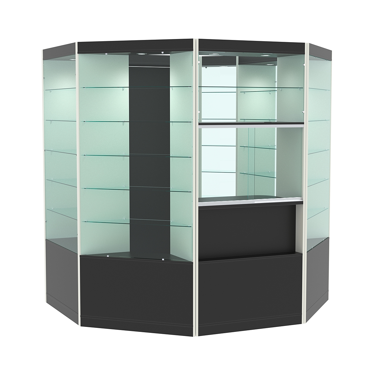 Павильон №4 из ДСП (4, 84 кв. м) Черный и Белый