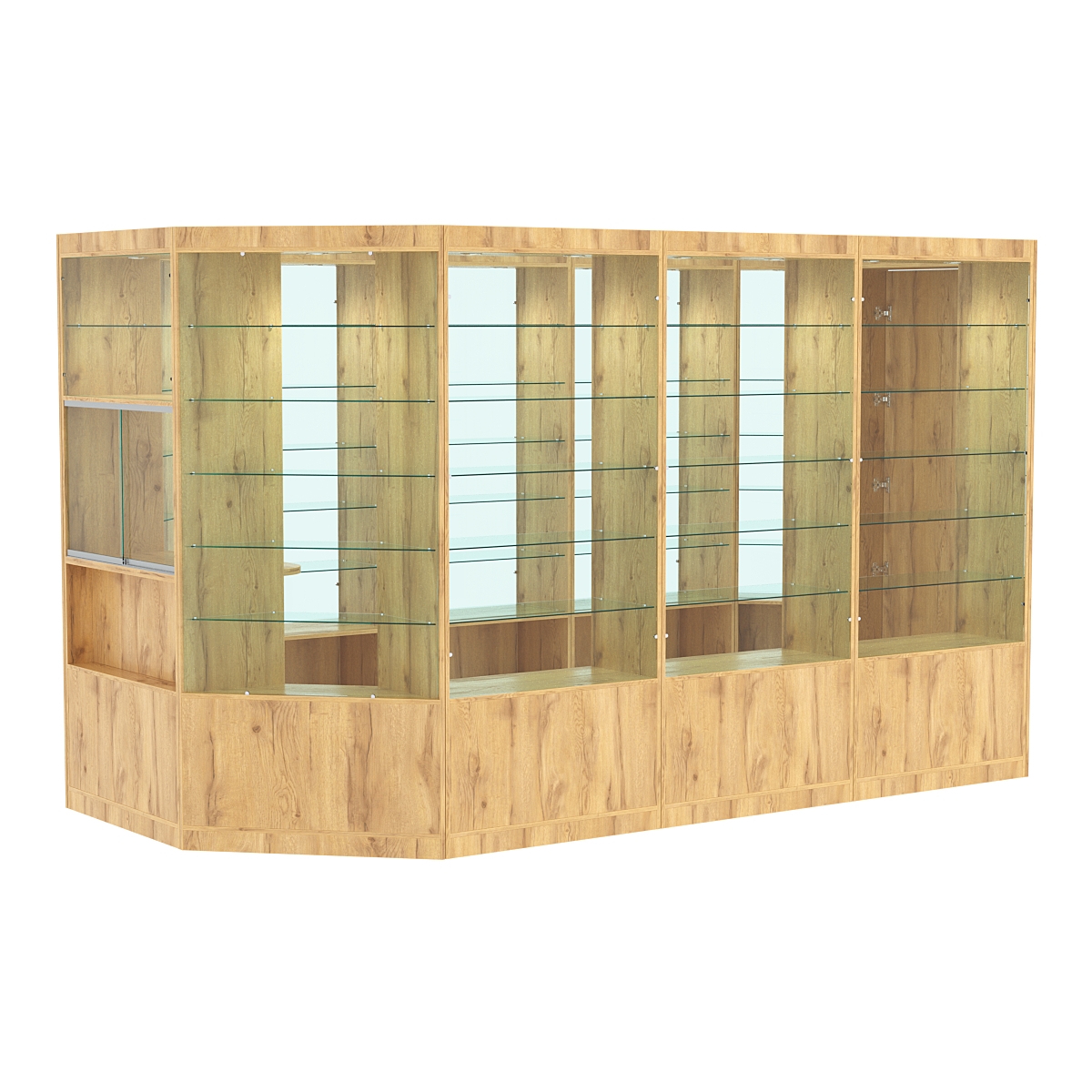 Павильон №5 из ДСП (8, 80 кв. м) Дуб Золотистый