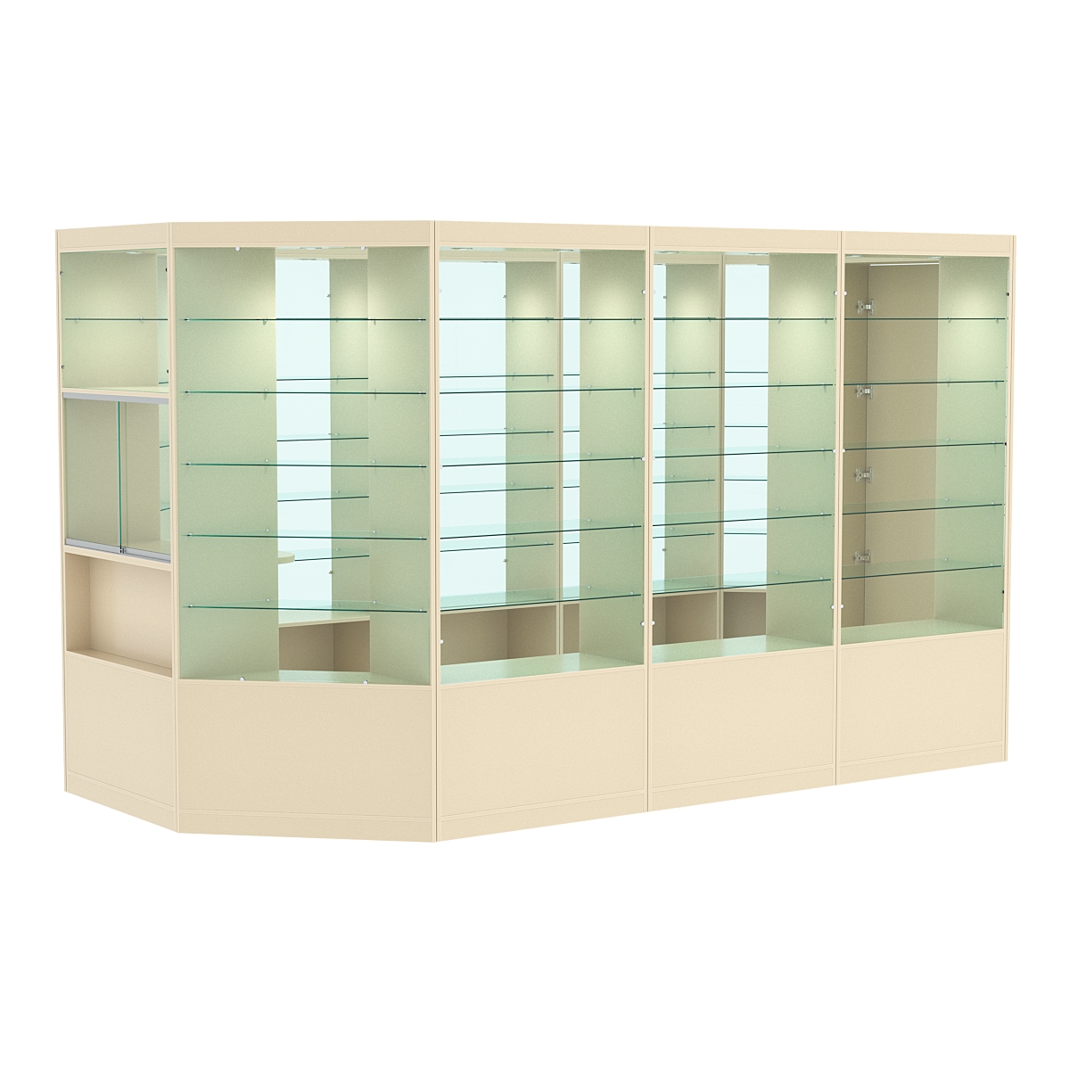 Павильон №5 из ДСП (8, 80 кв. м) Крем Вайс