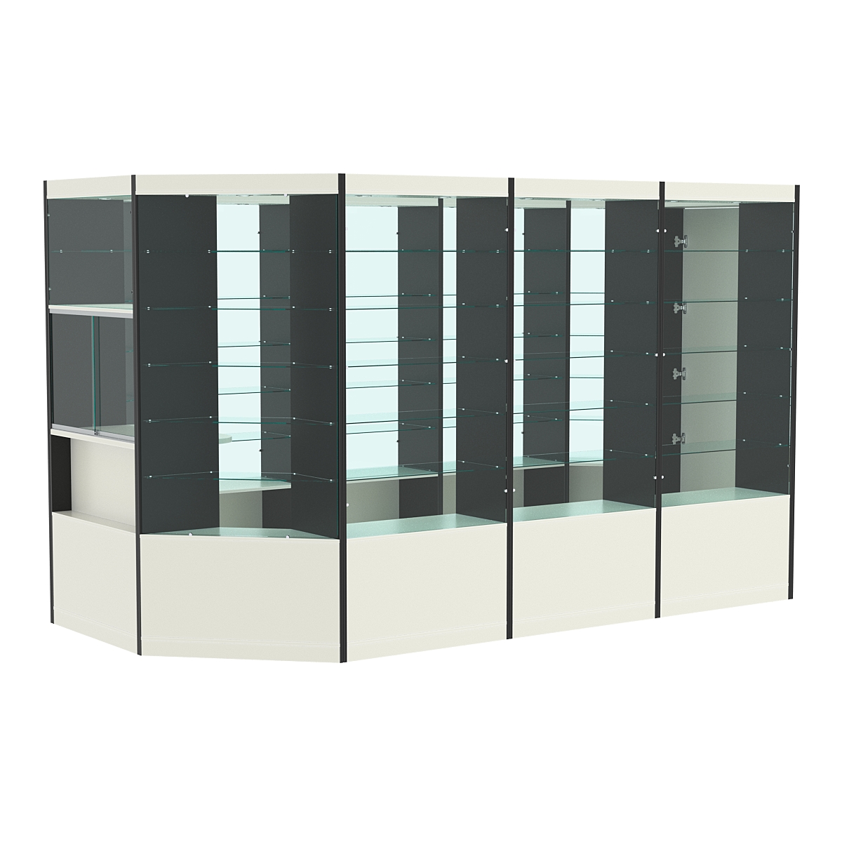 Павильон №5 из ДСП (8, 80 кв. м) Белый и Черный