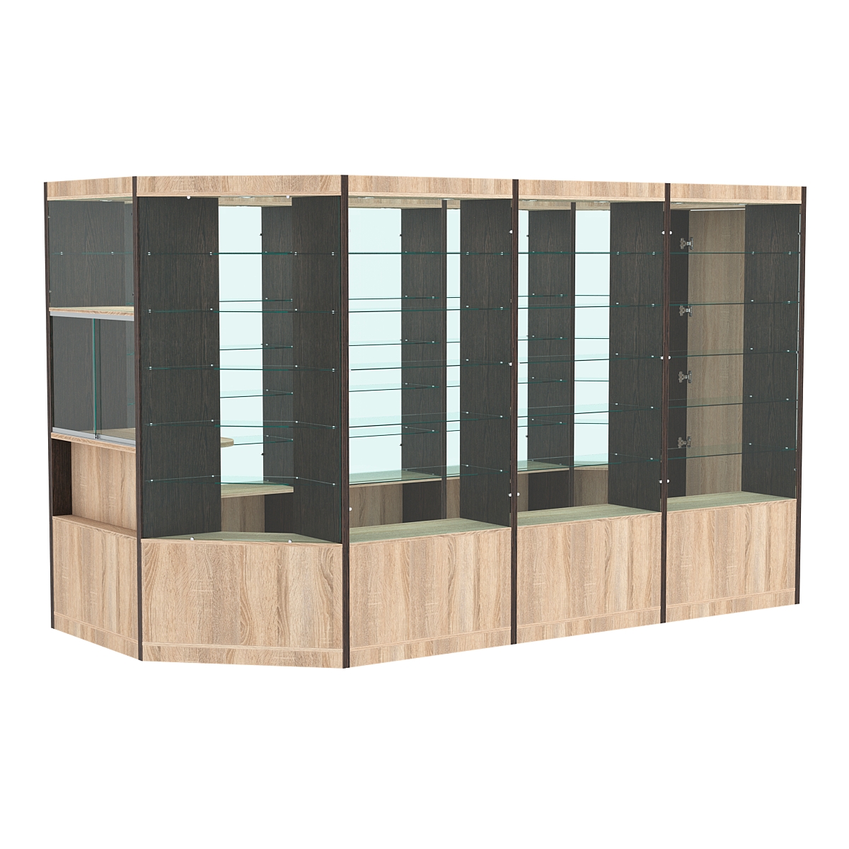 Павильон №5 из ДСП (8, 80 кв. м) Дуб Сонома + Дуб Венге