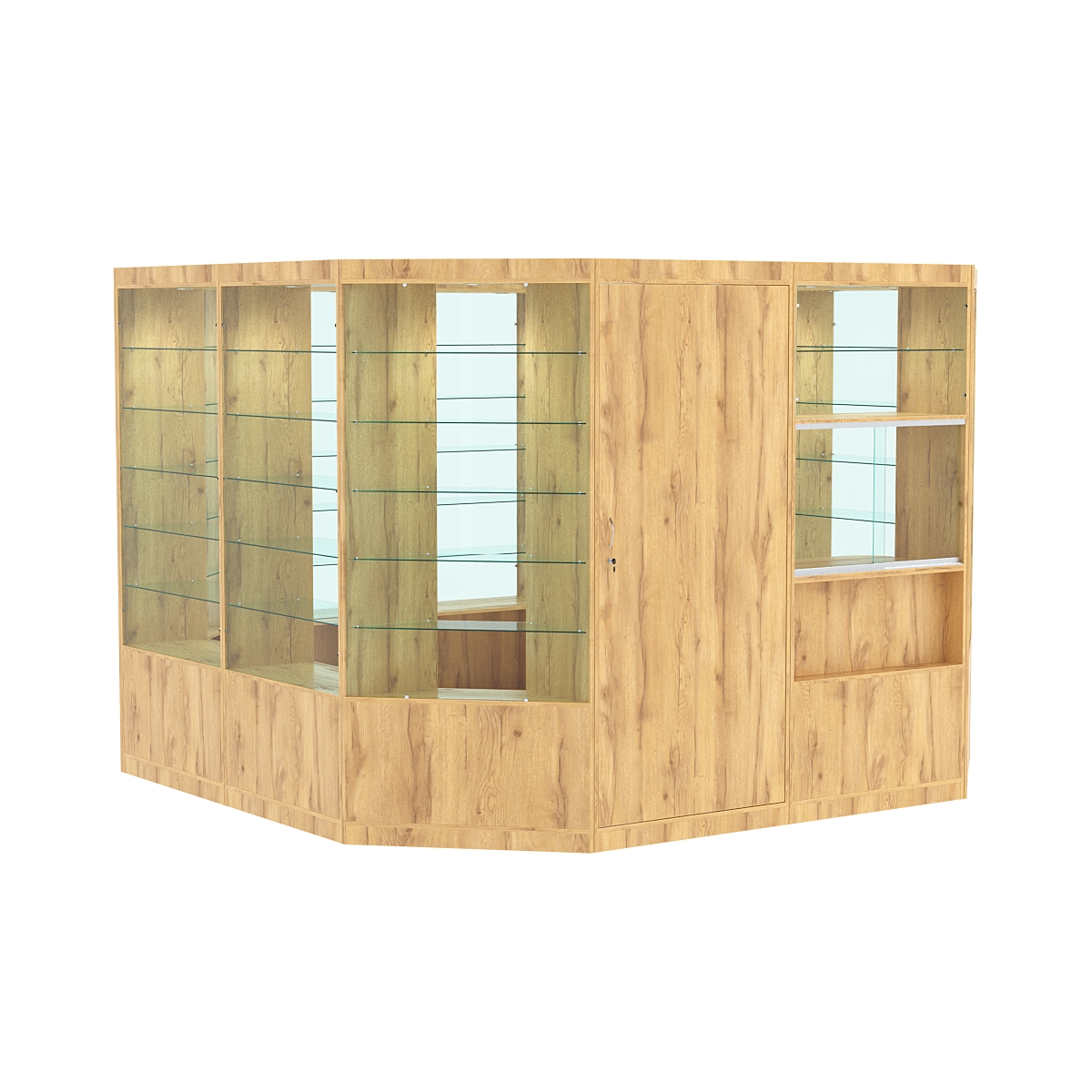 Павильон №6 из ДСП (9, 61 кв. м) Дуб Золотистый