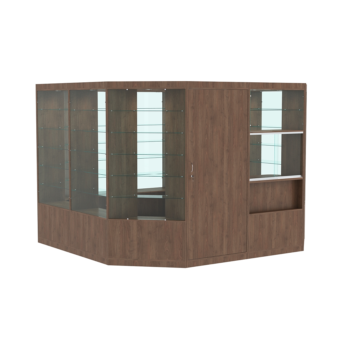 Павильон №6 из ДСП (9, 61 кв. м) Орех