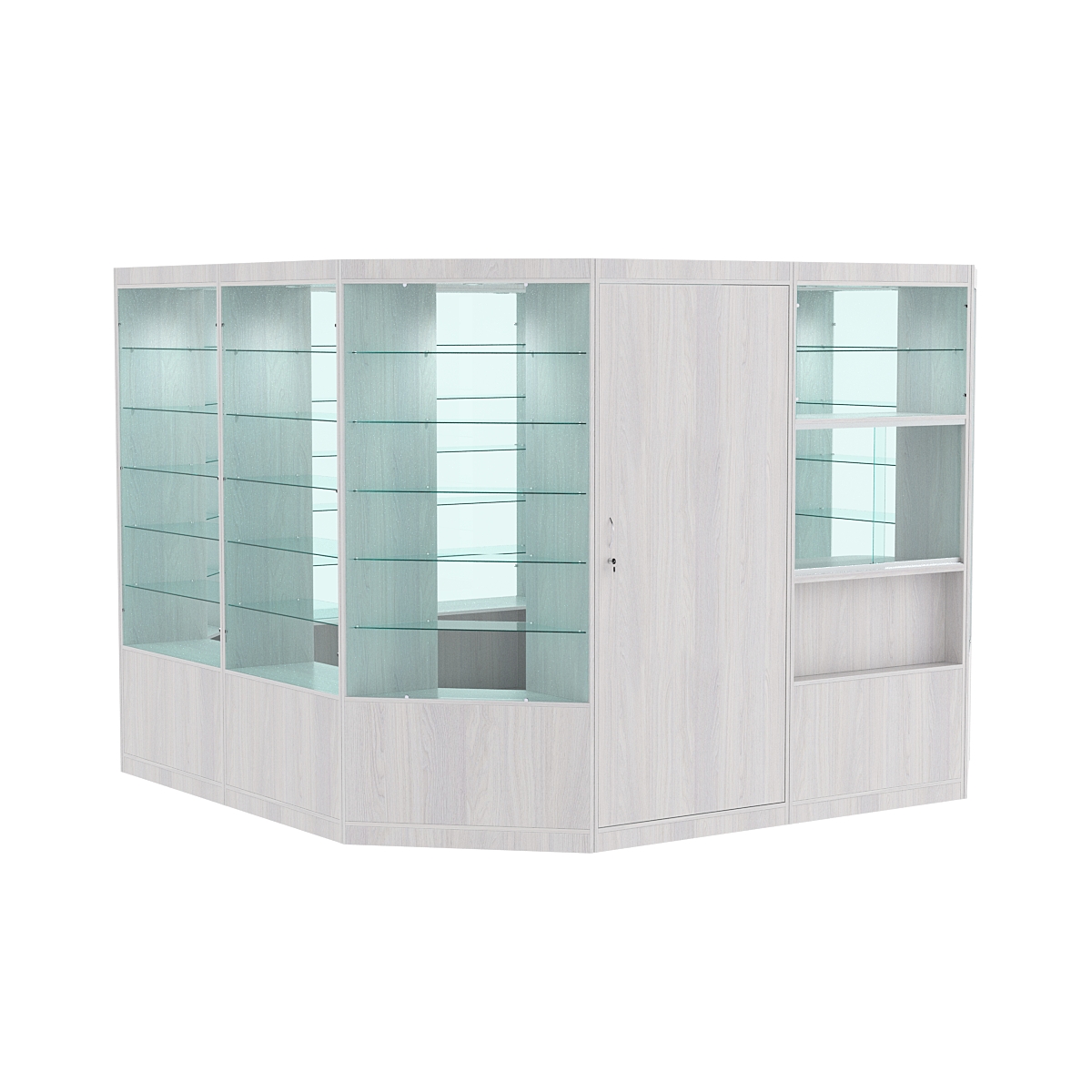 Павильон №6 из ДСП (9, 61 кв. м) Ясень Анкор светлый