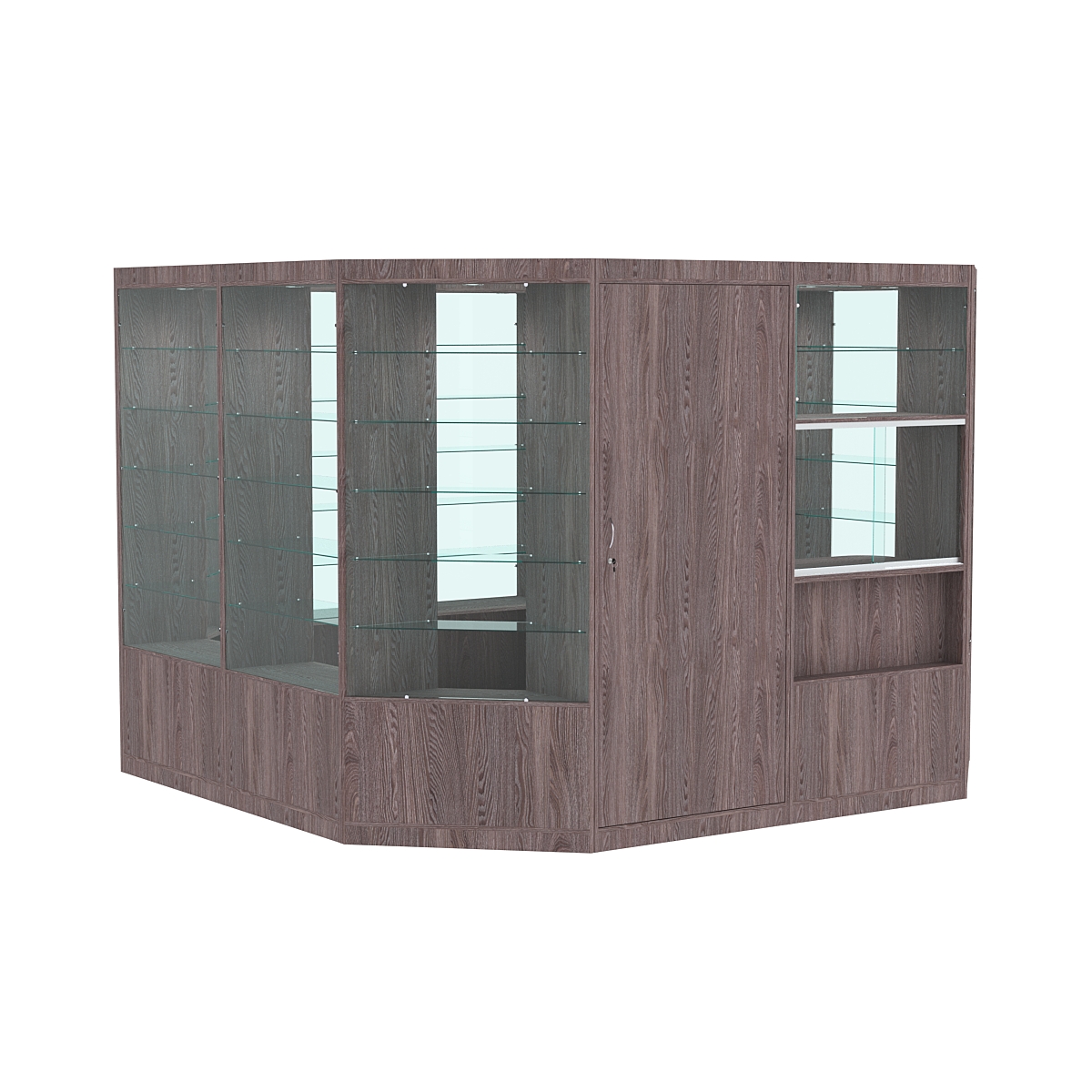 Павильон №6 из ДСП (9, 61 кв. м) Ясень Анкор темный