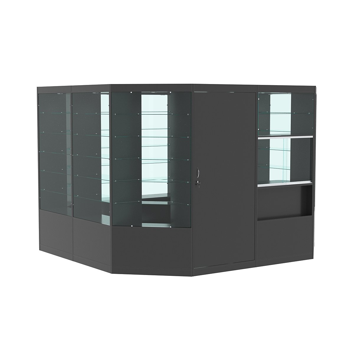 Павильон №6 из ДСП (9, 61 кв. м) Антрацит